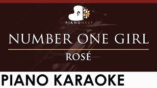 ROSÉ - number one girl - HIGHER Key (Piano Karaoke Instrumental)