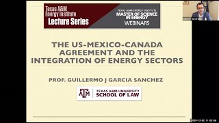 Energy Institute Lecture Series: MS in Energy Webinars - Prof. Guillermo J. Garcia Sanchez