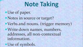 Consecutive Note Taking Part 2