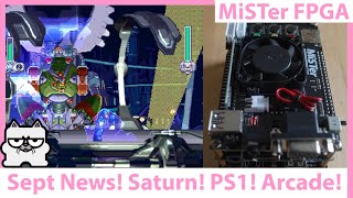MiSTer FPGA DE10 NANO! Sept News! Sega Saturn! PS1 Core Improvements! New Arcade Cores! TMNT Update