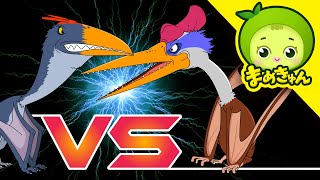 ケツァルコアトルス vs ハツェゴプテリクス | 恐竜バトル | dinosaur battle | まめきゅん MAMEKYUNN