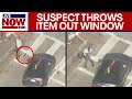 Crazy police chase in LA: Robbery suspect throws object out window | LiveNOW from FOX