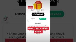 Glovo promocode Maroc -45dh !!!! #GLOVO #glovopromocode #promocodeglovo