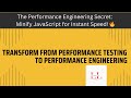 Transform Your Website Speed with JavaScript Minification | Performance Engineering 🚀