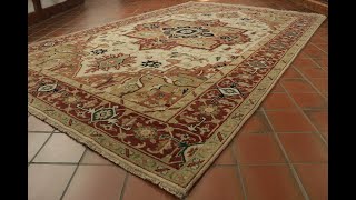 Handmade Indo Serapi carpet with traditional design and pale colouring - 308938