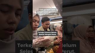 Momen pasangan suami istri makan di kereta cepat whoosh baru mulai udah nyampe tujuan