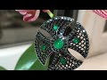 black gold and emerald believe ring