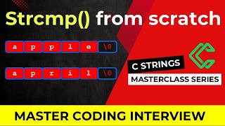 Implement strcmp() in C | Explained Step by Step #correctcoding, #coding