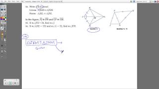 Geometry - Chapter 4 Practice Test (Triangles with Proofs)