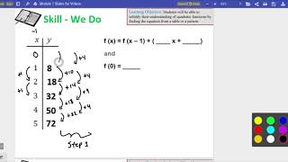 Quadratic Pattern Recursive Equation