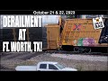 DERAIL AT FT. WORTH, TX! AMAZING OLD ENGINES MOVE! BEST GRAB BAG!