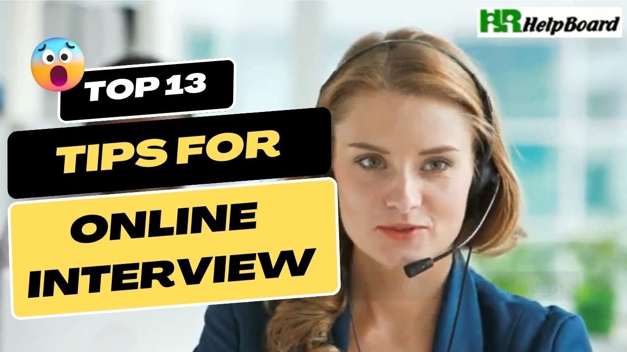Tips For Online Interview Online Interview Youtube