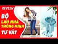 Cây lau nhà thông minh tự vắt 2 ngăn xoay 360 độ - Chổi lau nhà đa năng