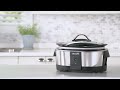 Crock Pot 6 Quart Slow Cooker works with Alexa | Programmable Crock Pot | Stainless Steel