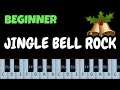 Jingle Bell Rock BEGINNER PIANO TUTORIAL by KishaKeys