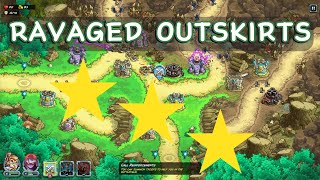 Kingdom Rush Alliance Tower Defense | Ravaged Outskirts | Veteran Difficulty | 3 Stars