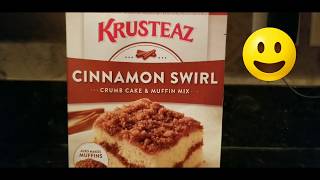 KRUSTEAZ CINNAMON MUFFINS (MY REVIEW)