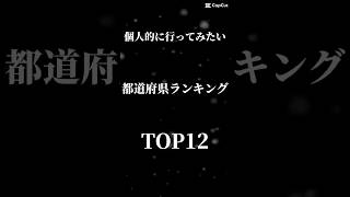 個人的に行ってみたい都道府県ランキング！#都会 #あられ #ランキング #shorts