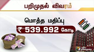 ஆவணமின்றி தேர்தல் பறக்கும் படையினரால் பறிமுதல் செய்யப்படும் பணம், பொருட்கள் - தமிழகம் முதலிடம்