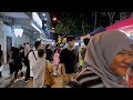 【4k】gaya street night market night walk in kota kinabalu city sabah malaysia