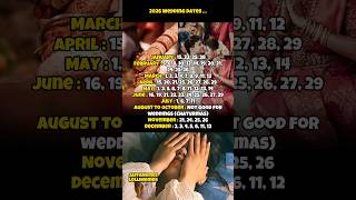 😉 Auspicious #2026 wedding dates: Feb 19-21, 24-26 & Mar 4,7,8,11,12 & Nov 21,24-26