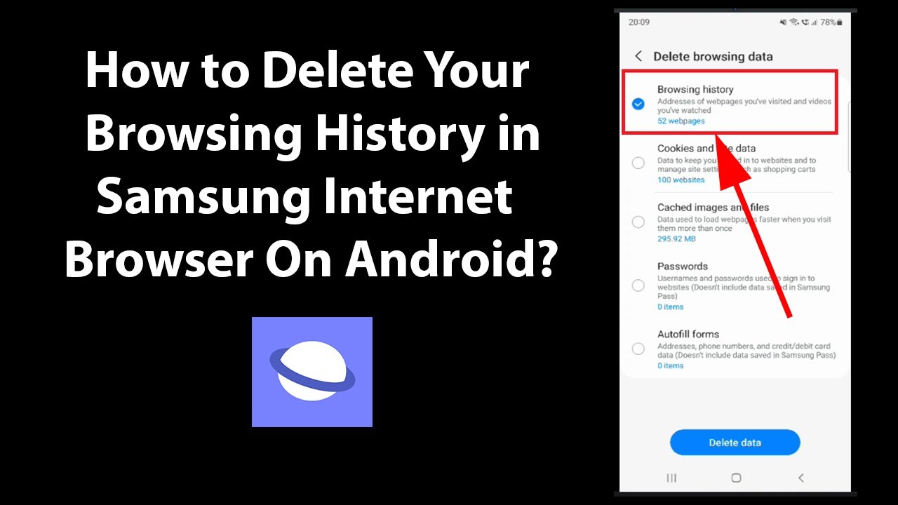 How To Delete Your Browsing History In Samsung Internet Browser On ...