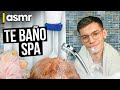 ASMR español atención personal para dormir te baño