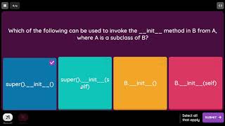 Python MCQs on Object Oriented Programming||MCQs on Python Object Oriented Programming for Placement