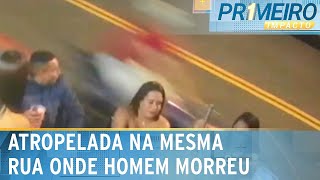 Mulher é atropelada em rua onde idoso morreu ao ser atingido por moto | Primeiro Impacto (07/01/25)