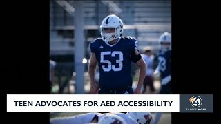 Teen advocates for AED accessibility