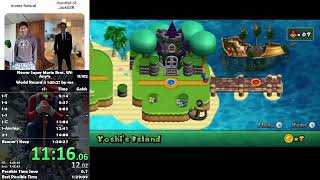 [World Record] Newer Super Mario Bros. Wii Speedrun in 1:29:58