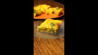 Fluffy Quiche-style Broccoli and Bacon Omelet