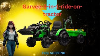 Garvee 3 in 1 ride on tractor Review