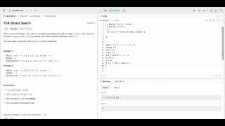 Leetcode | 704. Binary Search | Javascript #dsa #javascript