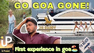 My first experience in south goa🏖️ | Talking to foreigners🤩| walk with UPoint