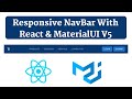 Responsive navbar in react js