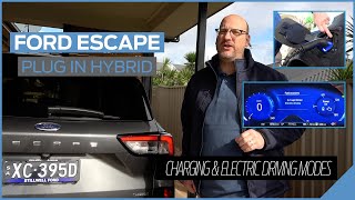 Ford Escape PHEV Plug in Hybrid (Australia) - How to charge and use  electric drive modes
