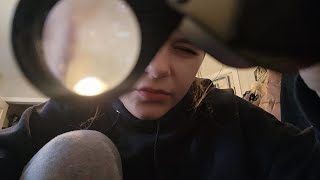 lofi asmr random inspection with inaudible whispering and writing