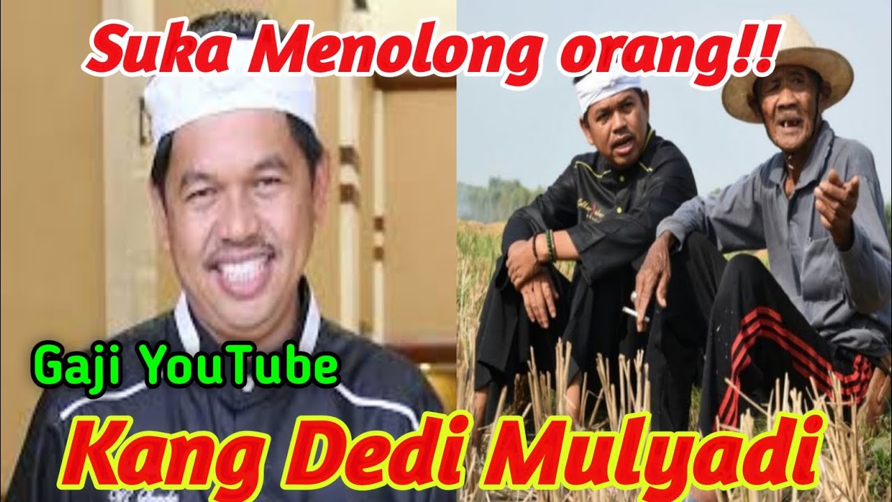 Terbaru!! Gaji Kang Dedi Mulyadi Dari YouTube Berapa..?? - YouTube