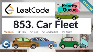 LeetCode 853. Car Fleet | Medium | Algorithm Explained | C++
