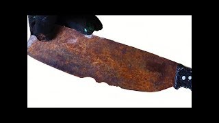 Restore rusted antique knives | Antique handmade knife restoration | Rusty handmade