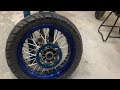 drz400sm rear wheel removal