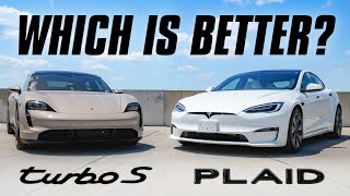 Taycan Turbo S vs Model S Plaid: Is Porsche or Tesla The Real EV King?