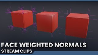 Stream Clips: Face Weighted Normals