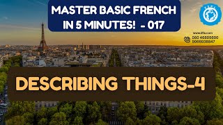 Master Basic French in 5 Minutes!......017 - Describing things-4