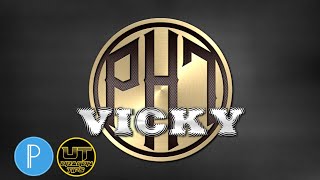 Vicky PH7 Logo Design Tutorial in PixelLab || Uragon Tips