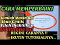 Solusi jumlah maximum akun gratis telah diaktifkan di iPhone ini - iCloud Maximum - Apple id Maximum