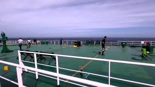 playing Cricket on ship #shortsvideo #reels