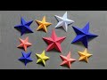 3D Paper Star || Easy Paper Craft// Priti's Art & Craft