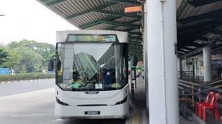 [Causeway Link] SKSBus LEC-300H, JSF4453 on CW1 - Departing Kranji MRT